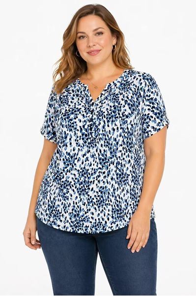 Immagine di SUMMER TOP STRETCH WITH BUTTON ON COLLAR